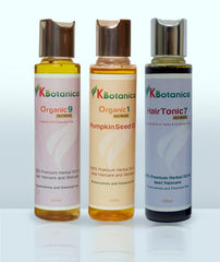 Anti-Frizz & Moisture Lock Bundle (Organic 9 + Hair Tonic 7 + Pumpkin Seed Oil)