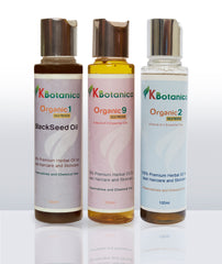 Hair Nourishment Trio (Organic 9 + Organic 2 + Black Seed Oil)
