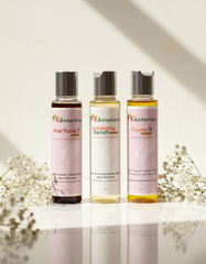Postpartum Hair & Skin Care Bundle (Hair Tonic 7 + Organic 9 + Anti-Aging Serum)